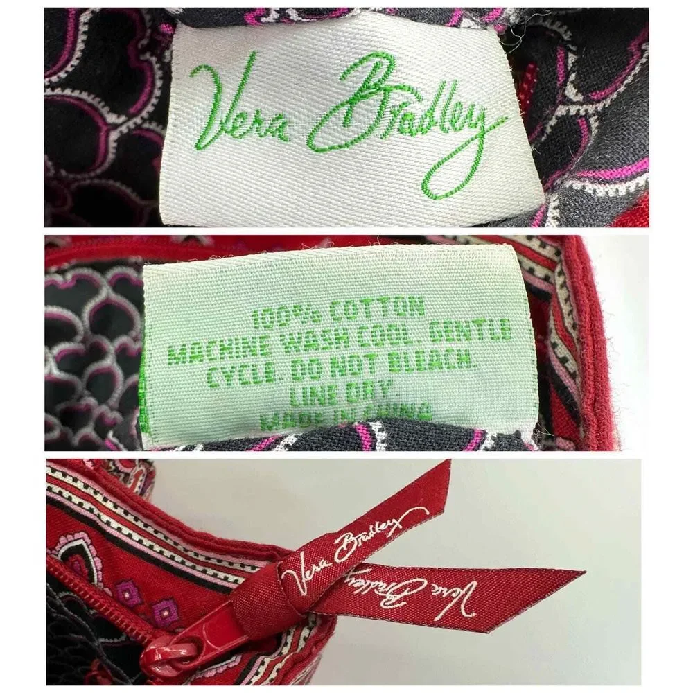 VERA BRADLEY Morgan Purse Handbag Frankly Scarlet Double Handle Red Satchel